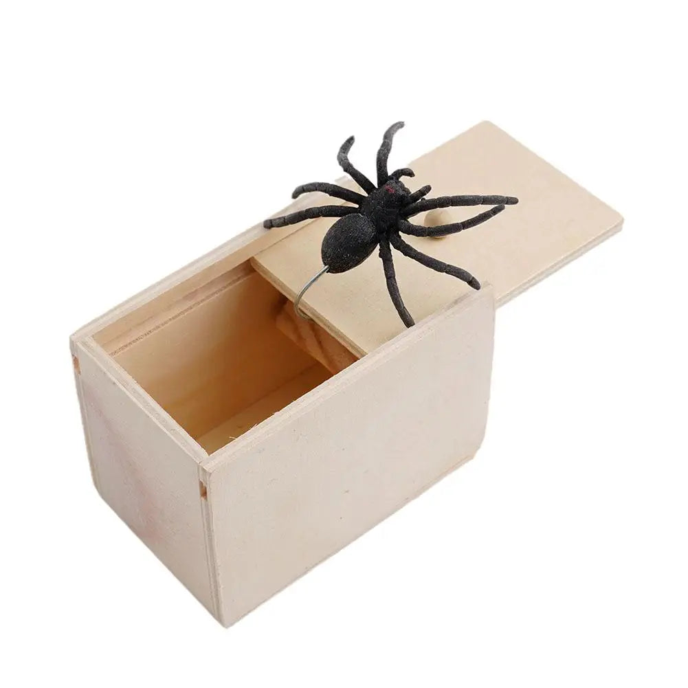 Drewniane Pudełko z Pająkiem - Klasyczny Prank