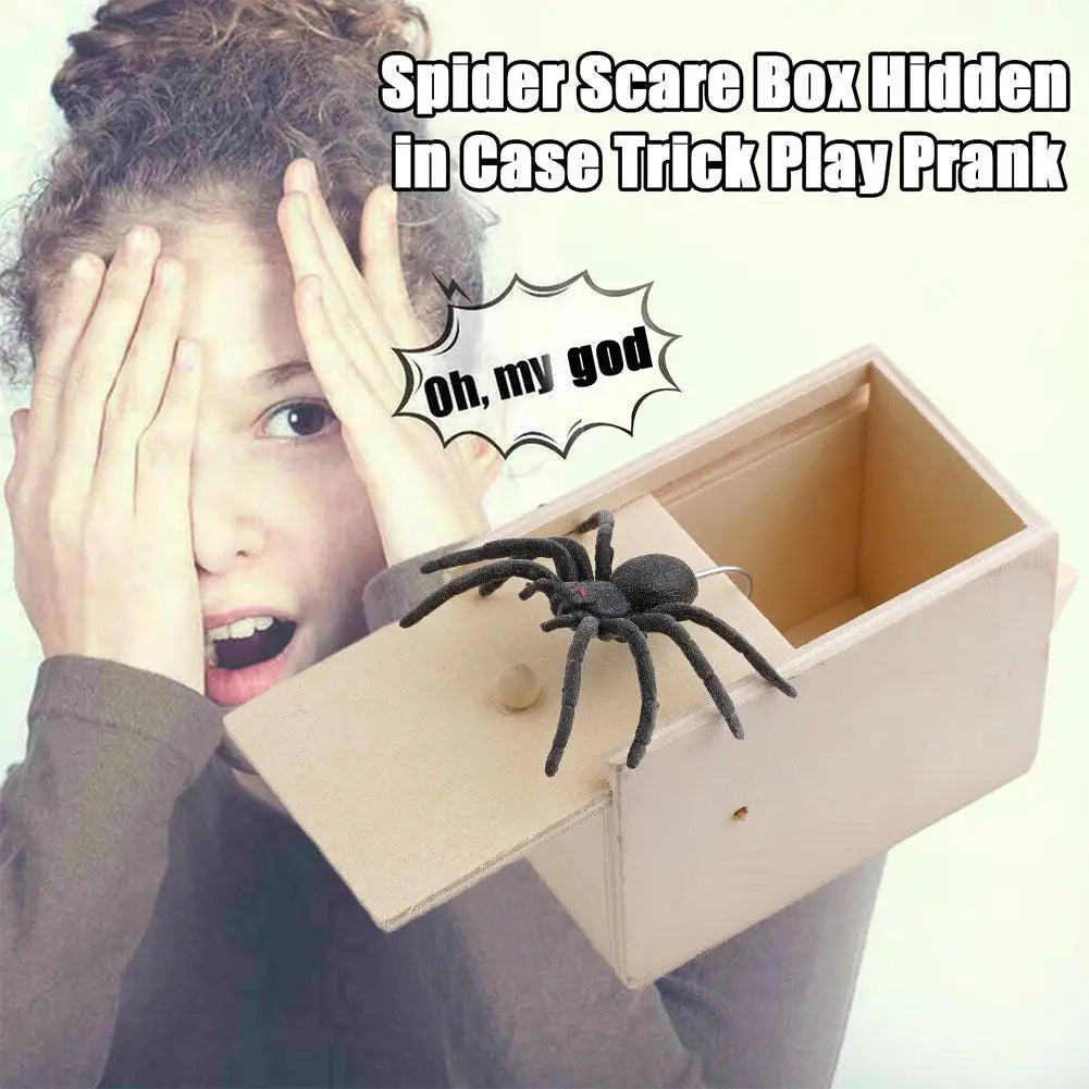 Drewniane Pudełko z Pająkiem - Klasyczny Prank