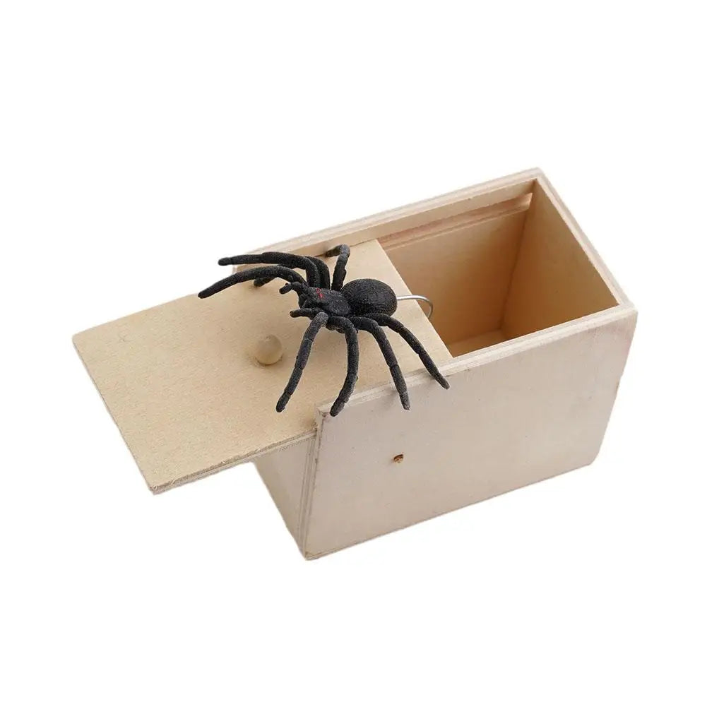 Drewniane Pudełko z Pająkiem - Klasyczny Prank